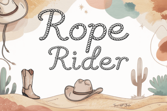 Rope Rider: a Bold Font for Modern Designs