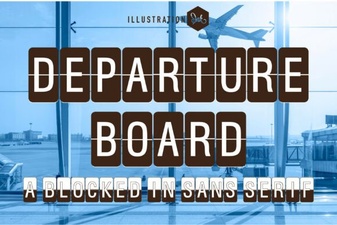 Create a Dynamic Departure Board with a Digital Font