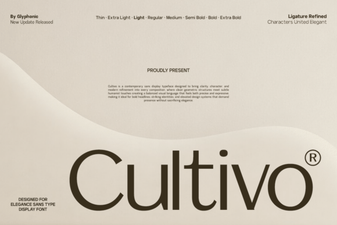 Cultivo Font: Enhance Designs with Organic Typography