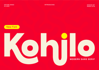 Kohilo Font: Creative Design Projects & Inspiration