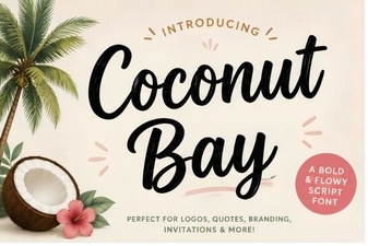 Coconut Bay Font: Creative Designs for Seaside Projects